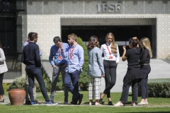 Alumnos del MiM en el campus de Madrid
